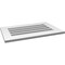 Ekena Millwork Vertical Surface Mount PVC Gable Vent: Functional, w/ 3-1/2"W x 1"P Standard Frame, 28"W x 18"H GVPVE28X1801SF - alternate 4